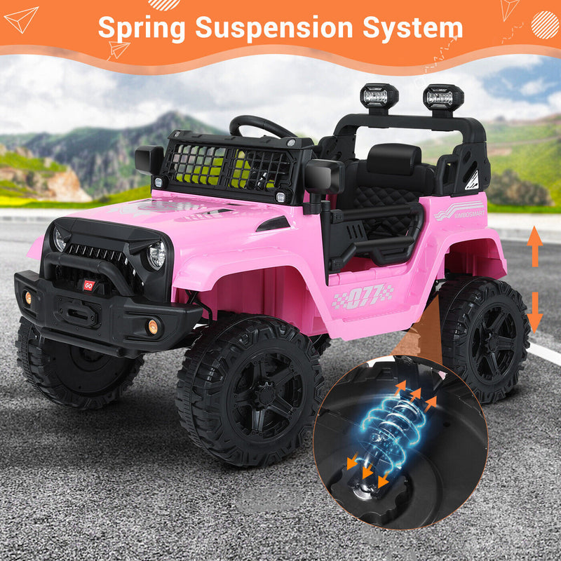 Load image into Gallery viewer, Kimbosmart Kids 12V Ride On Truck with Remote Control and 3 Speed Options
