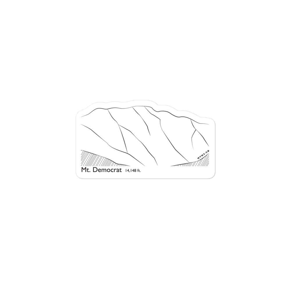 Mt Democrat Sticker