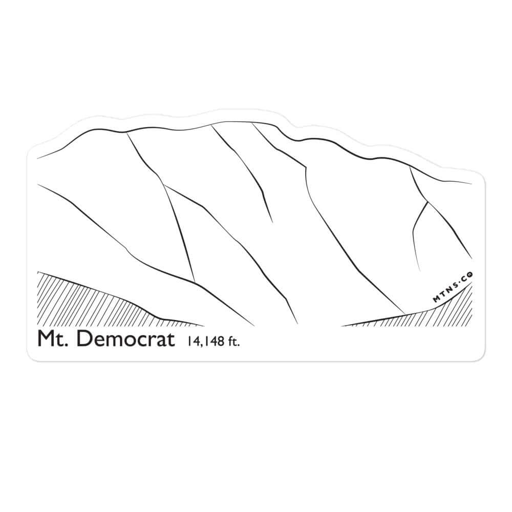 Mt Democrat Sticker