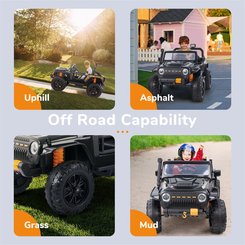 Load image into Gallery viewer, Electric 4 Wheeler Quad Car Toy with Parent Remote Control for Kids - 12V Ride On Truck
