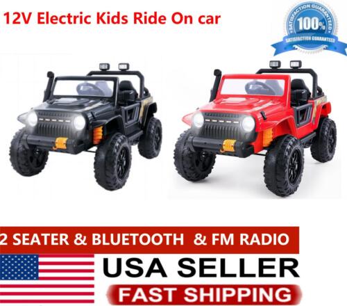 Load image into Gallery viewer, KLOKICK 14V Electric Ride-On Truck for Kids with 2 Seats, Remote Control, and FM Radio

