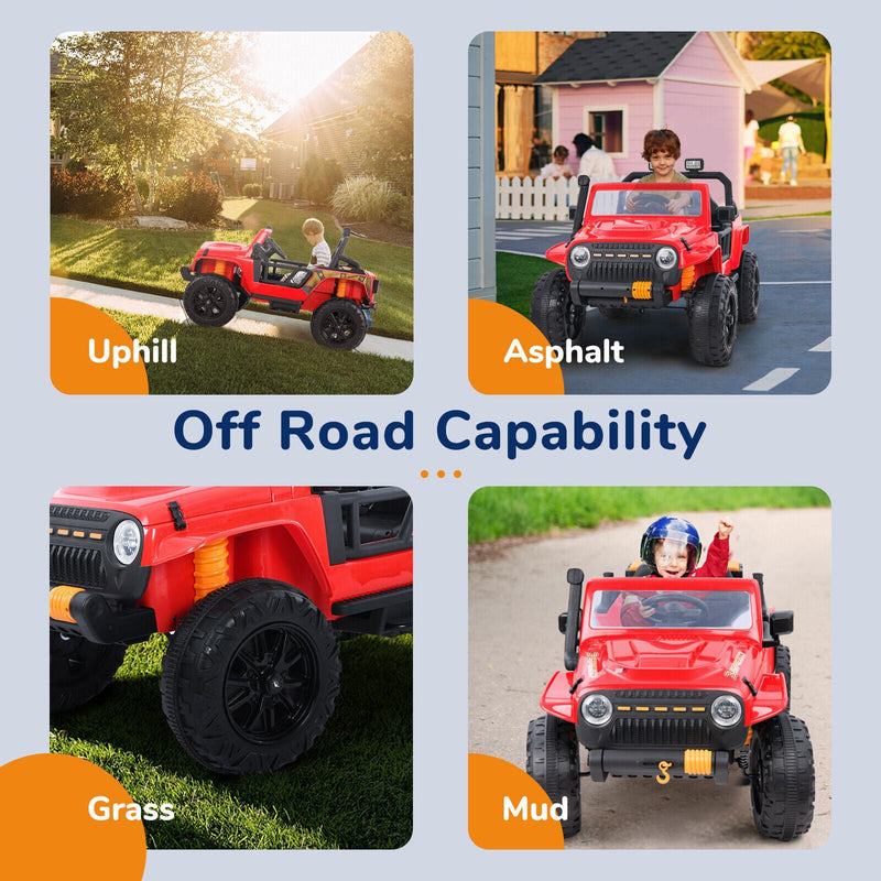 Load image into Gallery viewer, 12V Battery Powered 2 Seater Kids Ride On Truck with Remote Control
