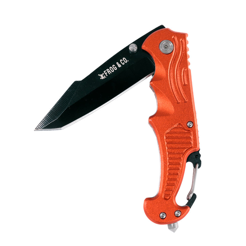 Load image into Gallery viewer, Red Survival Pocket Knife
