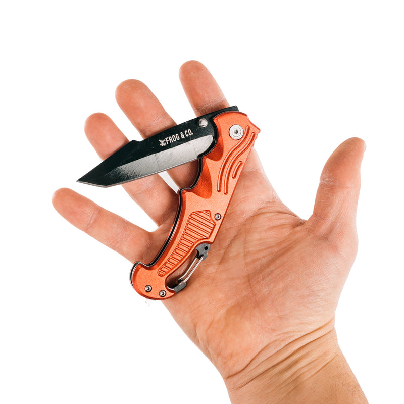 Load image into Gallery viewer, Red Survival Pocket Knife
