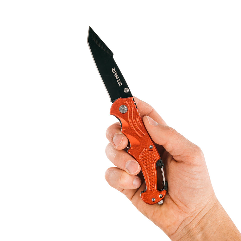 Load image into Gallery viewer, Red Survival Pocket Knife
