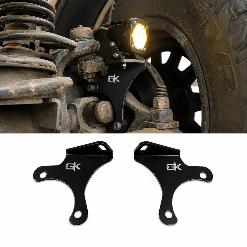 Load image into Gallery viewer, Jeep TJ XJ YJ ZJ Steerable Knuckle Pod Light Mounts (1984-2006 Wrangler/Cherokee)
