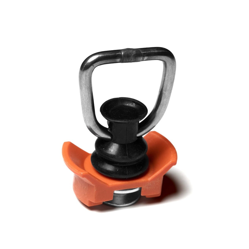 Load image into Gallery viewer, L-Track Tie Down O-Ring Fitting, Orange, 4-Pack
