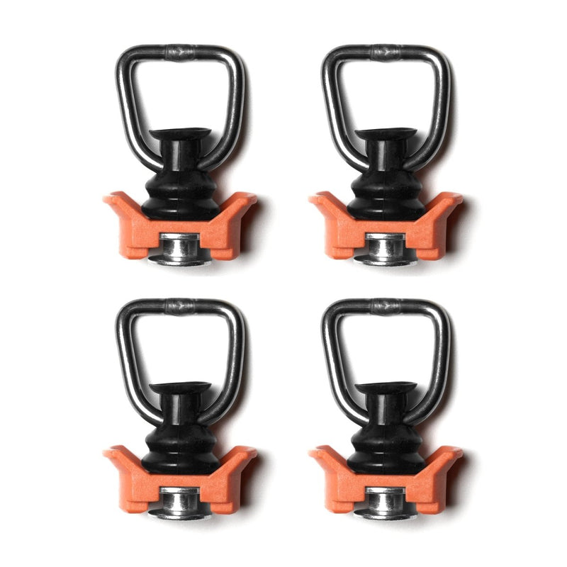 Load image into Gallery viewer, L-Track Tie Down O-Ring Fitting, Orange, 4-Pack

