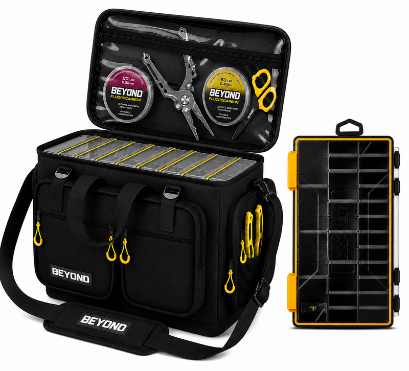 Load image into Gallery viewer, Beyond Fishing Hauler Tackle Bags  With or Without Tackle Box Available in Medium, Large, and Extra-Large
