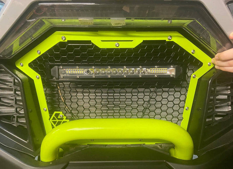 Load image into Gallery viewer, L&amp;W Fab Front Grill with Light Bar for 20-24 RZR Turbo R / Pro R / Pro XP
