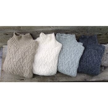 Load image into Gallery viewer, Lattice Cable Mock Sweater
