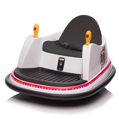 LEADZM 6V 7A.h Electric Bumper Car in White