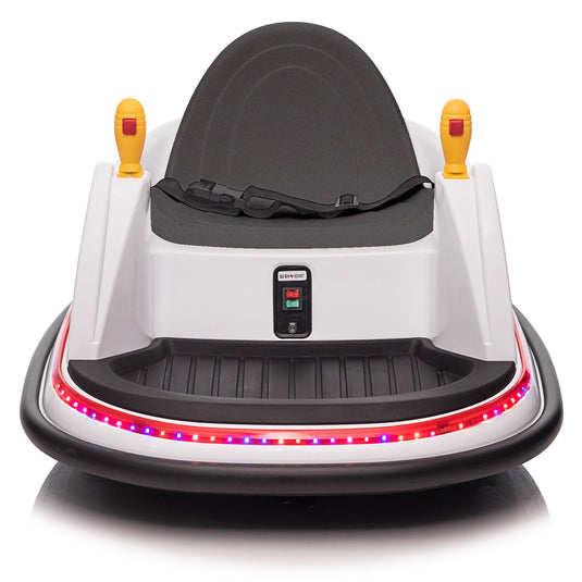 LEADZM 6V 7A.h Electric Bumper Car in White