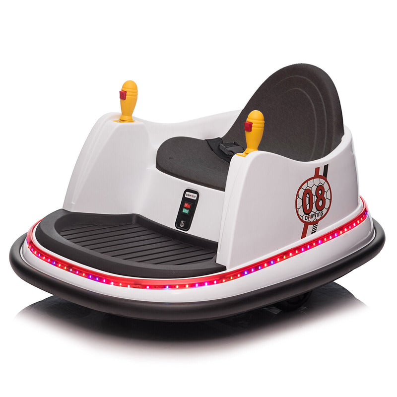 Load image into Gallery viewer, LEADZM 6V 7A.h Electric Bumper Car in White
