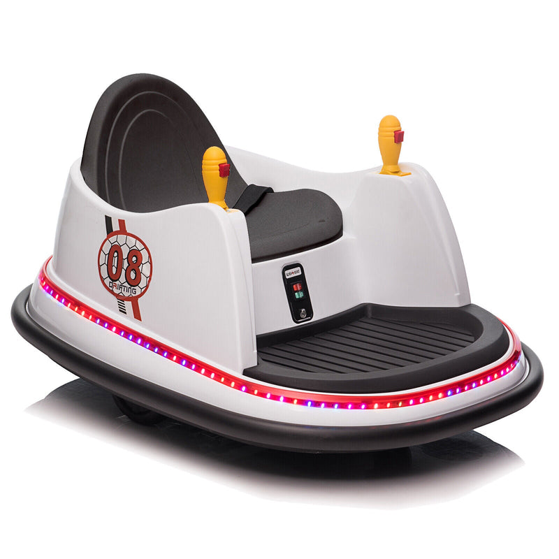 Load image into Gallery viewer, LEADZM 6V 7A.h Electric Bumper Car in White
