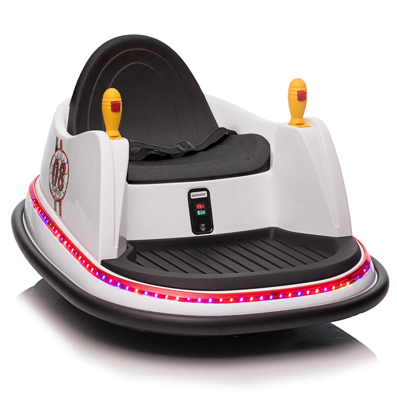 Load image into Gallery viewer, LEADZM 6V 7A.h Electric Bumper Car in White
