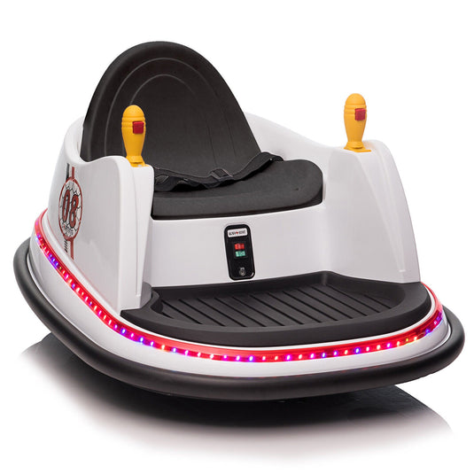 LEADZM 6V 7A.h Electric Bumper Car in White