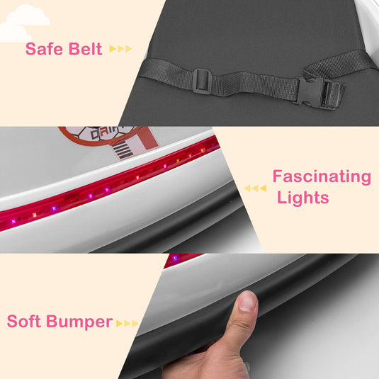 LEADZM 6V 7A.h Electric Bumper Car in White