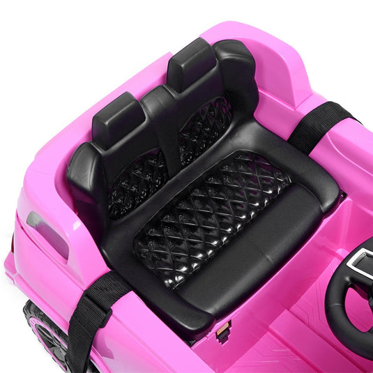 Leadzm 6V Electric Ride-On Truck for Kids with Remote Control, LED Lights, and Seat Belt