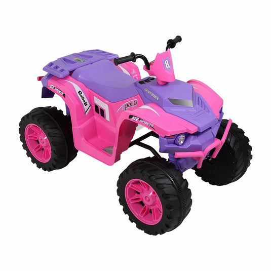 LEADZM Dual Drive All Terrain Kids Car with 2 Speed Modes - Pink/Purple