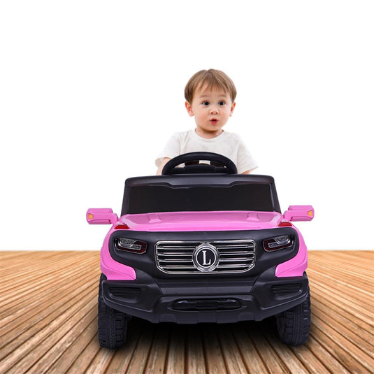 Leadzm Electric Kids Ride On Car with Remote Control, Music and Lights - Perfect Gift for Children