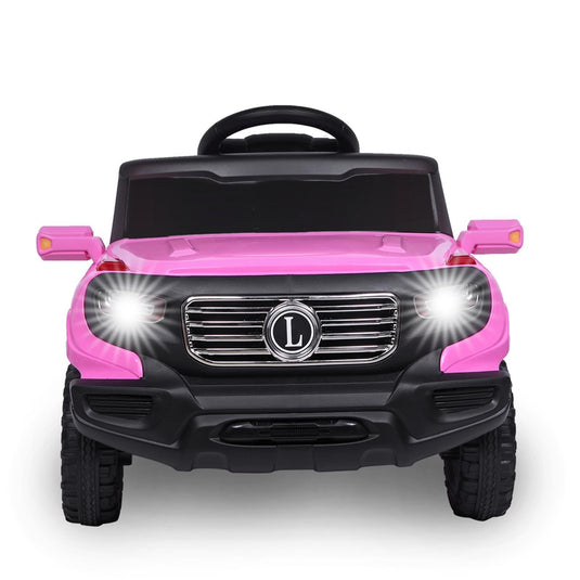 Leadzm Electric Ride-On Car for Kids with Remote Control and 3 Adjustable Speeds