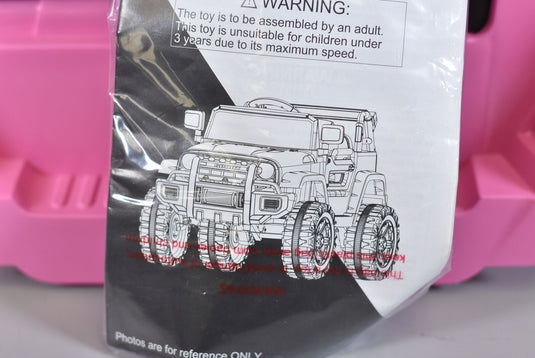 LEADZM LZ-922 Electric Car with Dual Drive and 2.4G Remote Control in Pink