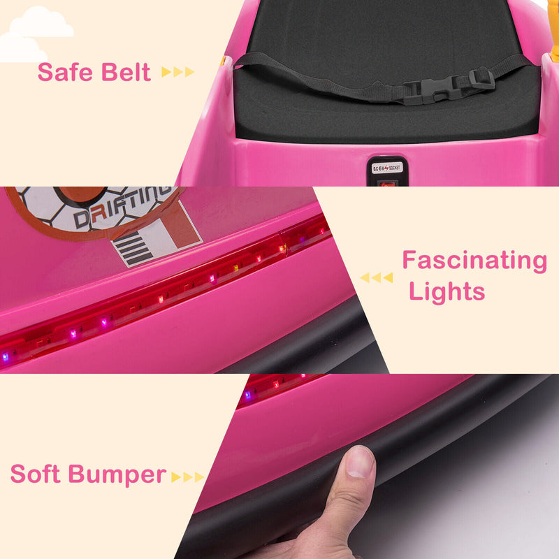 Load image into Gallery viewer, LEADZM Pink Bumper Car - 6V 7A.h Battery Powered
