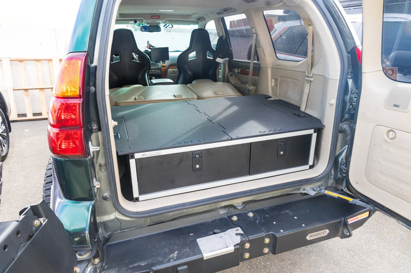 Load image into Gallery viewer, Lexus GX470 2002-2009 1st Gen. - Side x Side Drawer Module with Fitted Top Plate - 41-3/8"W x 10"H x 36"D
