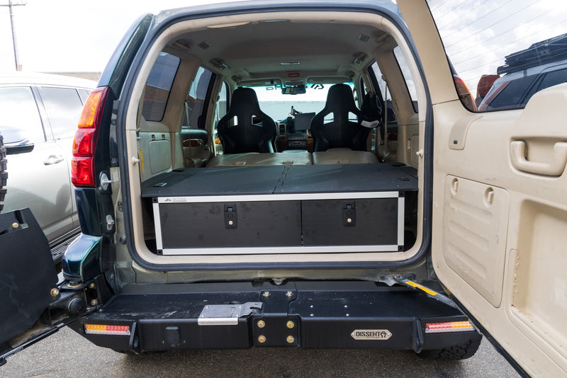 Load image into Gallery viewer, Lexus GX470 2002-2009 1st Gen. - Side x Side Drawer Module with Fitted Top Plate - 41-3/8"W x 10"H x 36"D
