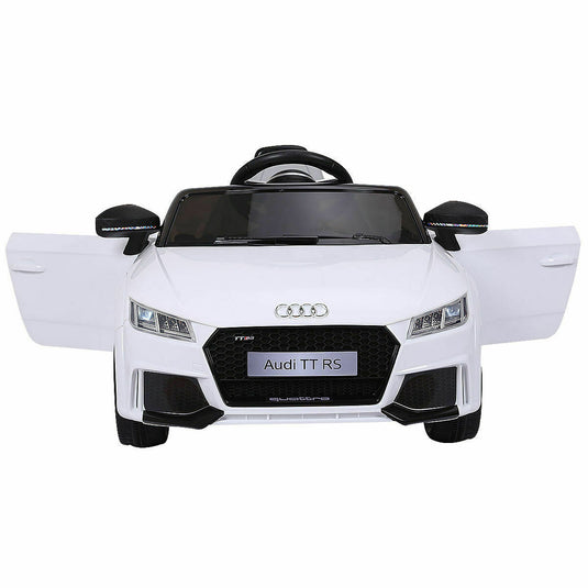 Licensed 12V Audi TT RS Remote Control Electric Ride-On Car for Kids with MP3 Player - White
