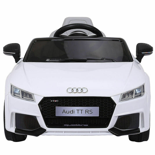 Licensed 12V Audi TT RS Remote Control Electric Ride-On Car for Kids with MP3 Player - White