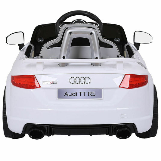 Licensed 12V Audi TT RS Remote Control Electric Ride-On Car for Kids with MP3 Player - White