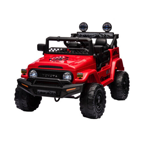 Load image into Gallery viewer, Licensed 12V Toyota FJ Cruiser Electric Ride-On Car for Kids with Remote Control and LED Lights
