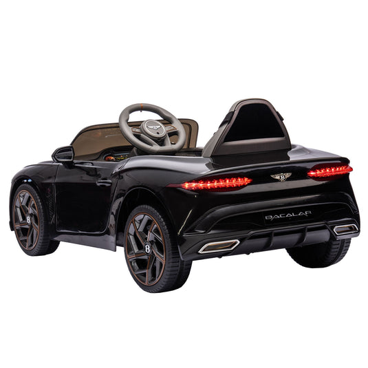 Licensed 2.4G Electric 12V 7A Kids Ride On Car with 3 Speeds - Bentley Black