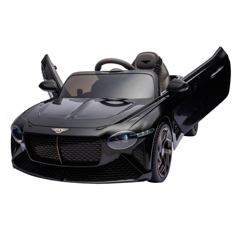 Load image into Gallery viewer, Licensed 2.4G Electric 12V 7A Kids Ride On Car with 3 Speeds - Bentley Black

