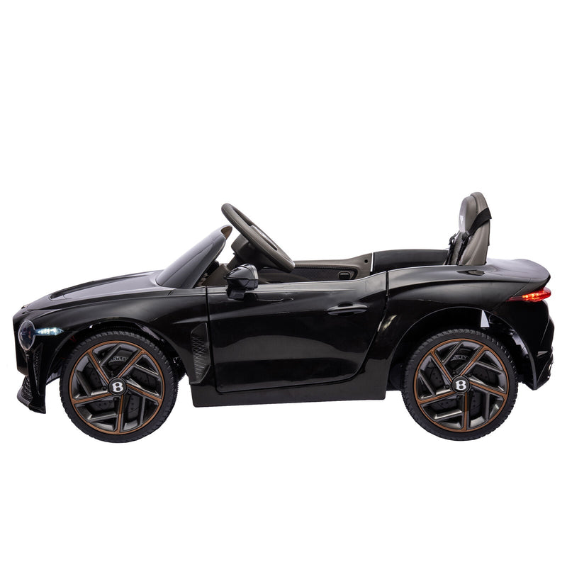 Load image into Gallery viewer, Licensed 2.4G Electric 12V 7A Kids Ride On Car with 3 Speeds - Bentley Black
