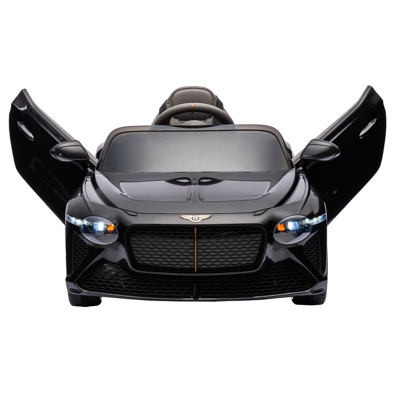 Load image into Gallery viewer, Licensed 2.4G Electric 12V 7A Kids Ride On Car with 3 Speeds - Bentley Black

