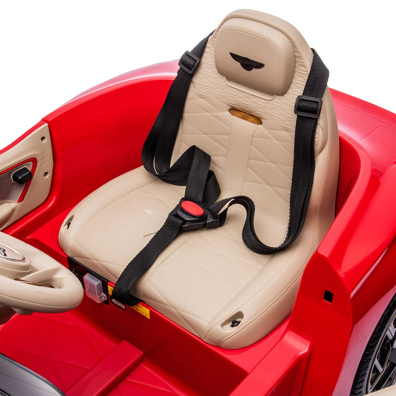 Load image into Gallery viewer, Licensed 2.4G Kids Ride On Car with 3 Speeds - Electric 12V Bentley Red
