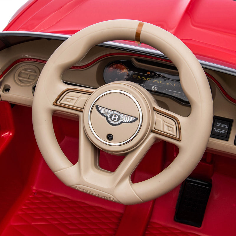 Load image into Gallery viewer, Licensed 2.4G Kids Ride On Car with 3 Speeds - Electric 12V Bentley Red
