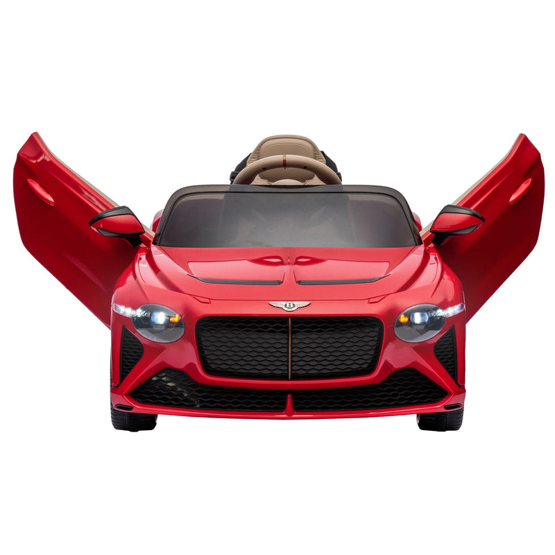 Load image into Gallery viewer, Licensed 2.4G Kids Ride On Car with 3 Speeds - Electric 12V Bentley Red
