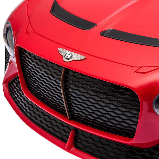 Licensed 2.4G Kids Ride On Car with 3 Speeds - Electric 12V Bentley Red