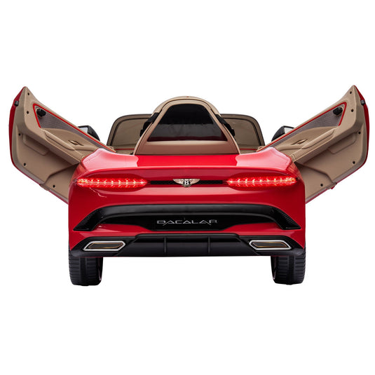 Licensed 2.4G Kids Ride On Car with 3 Speeds - Electric 12V Bentley Red