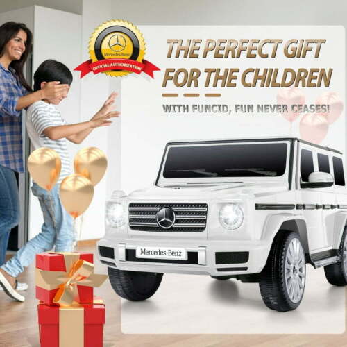 Licensed 4WD Mercedes-Benz Ride On Car for Kids with Remote Control and LED Lights