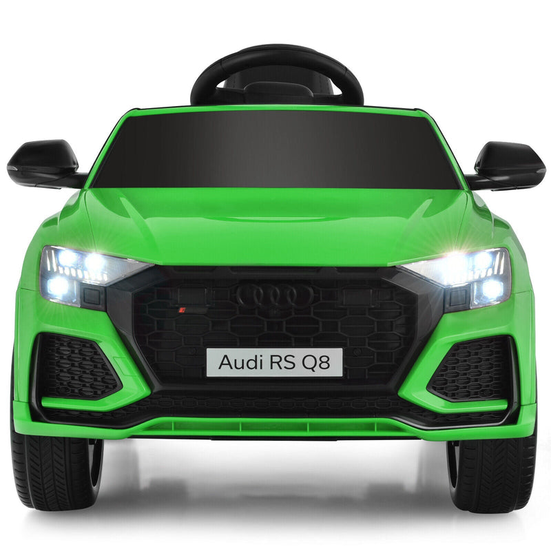 Load image into Gallery viewer, Licensed Audi RS Q8 12V Ride-On Car for Kids with Remote Control, Lights, and Music in Green
