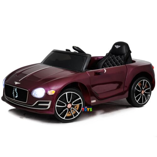 Licensed Bentley 12V Ride On Car with Radio, Remote Control, MP3 Player - Available in Multiple Colors for Kids