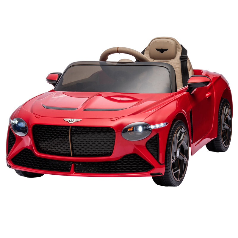 Load image into Gallery viewer, Licensed Bentley 2.4G Electric Ride-On Car for Kids - 3 Speeds, Remote Control, 12V Battery, Red
