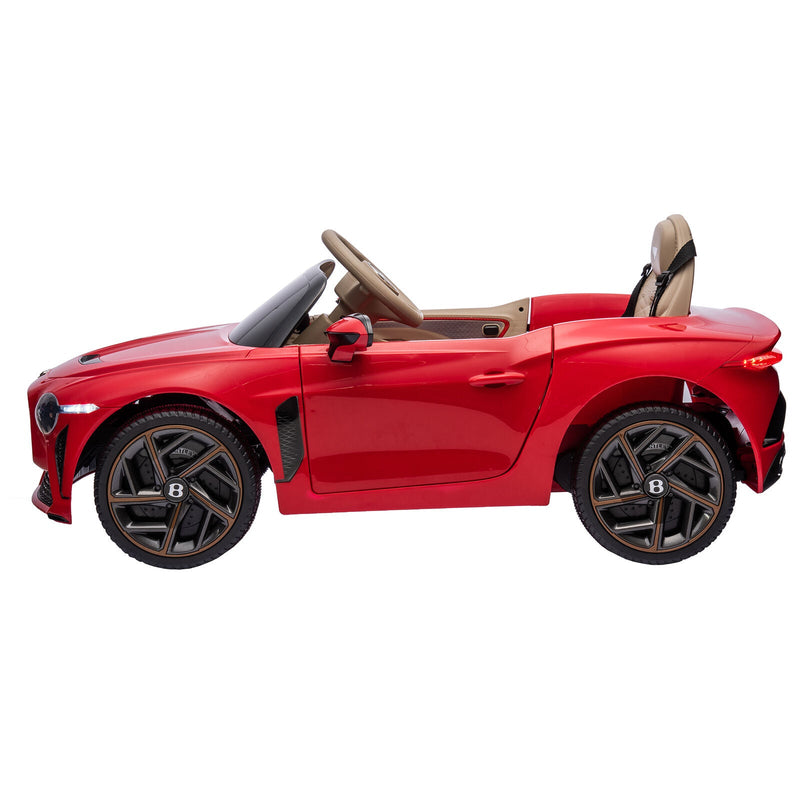 Load image into Gallery viewer, Licensed Bentley 2.4G Electric Ride-On Car for Kids - 3 Speeds, Remote Control, 12V Battery, Red
