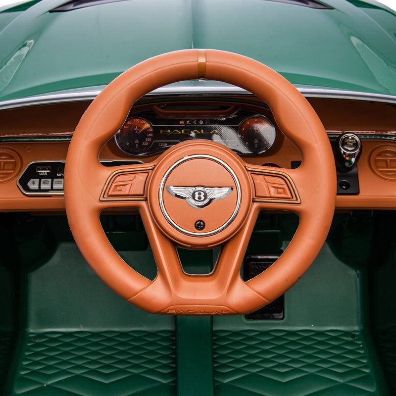 Load image into Gallery viewer, Licensed Bentley 2.4G Kids Ride On Car with Remote Control, 3 Speeds, and 12V Battery - Green
