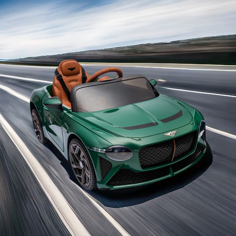 Load image into Gallery viewer, Licensed Bentley 2.4G Kids Ride On Car with Remote Control, 3 Speeds, and 12V Battery - Green
